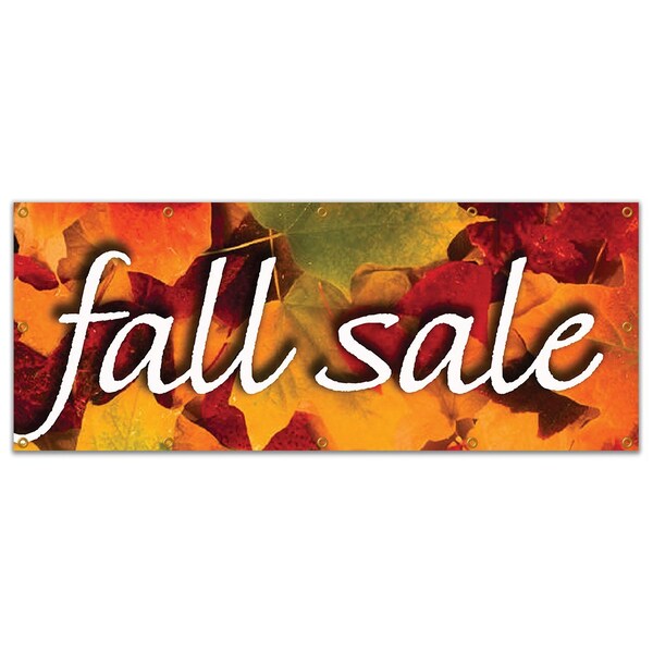 Signmission FALL SALE BANNER SIGN store clearance signs 50% 25% off huge B-120 Fall Sale - main