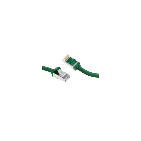 Cable Wholesale Slim Cat8 Green S/FTP Ethernet Patch Cable, Molded Boot, 40Gbps - 2000MHz, 6mm OD, 4-Pair 28AWG 13X8-65110 - main