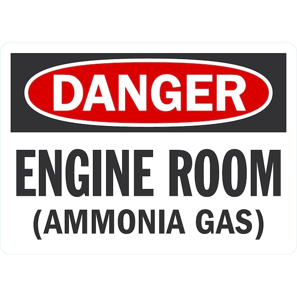 Lyle Danger Engine Room (Ammonia Gas), 7x5, Non-Reflective, White G-17472-ND_7x5 - main