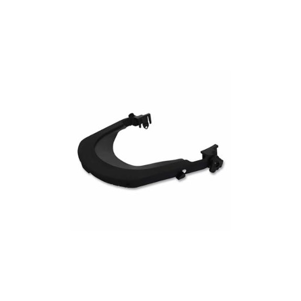Bullard Face Shield Bracket, Slotted, Dielectric, Nylon, Used with C30/S51/S61/S62 Hard Hats, Black, 216-400W - main