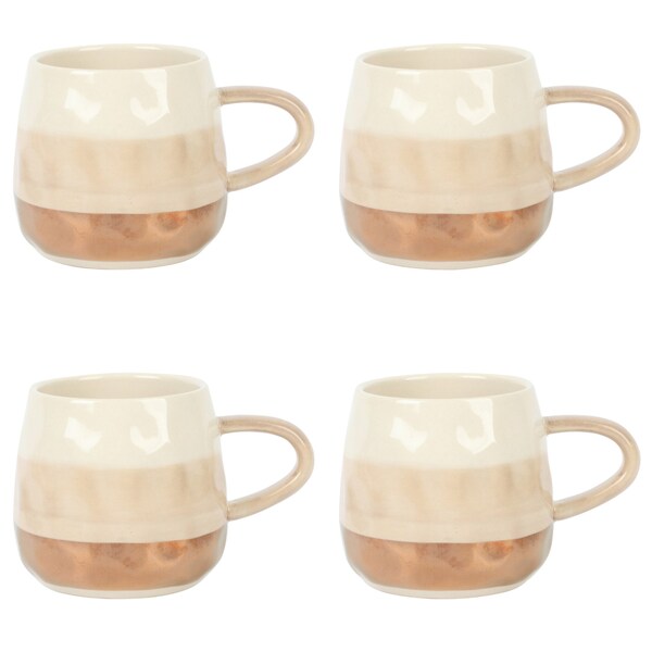 Cravings By Chrissy Teigen 4 Piece 18 Ounce Stoneware Cup Set in Dove Gray 131432.04 - main