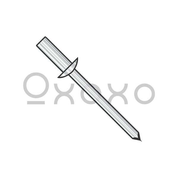 Oxoxo 3/16X.06-.12 Closed End Stainless Steel Rivet Stainless Steel Mandrel, 500PK 445675 - main