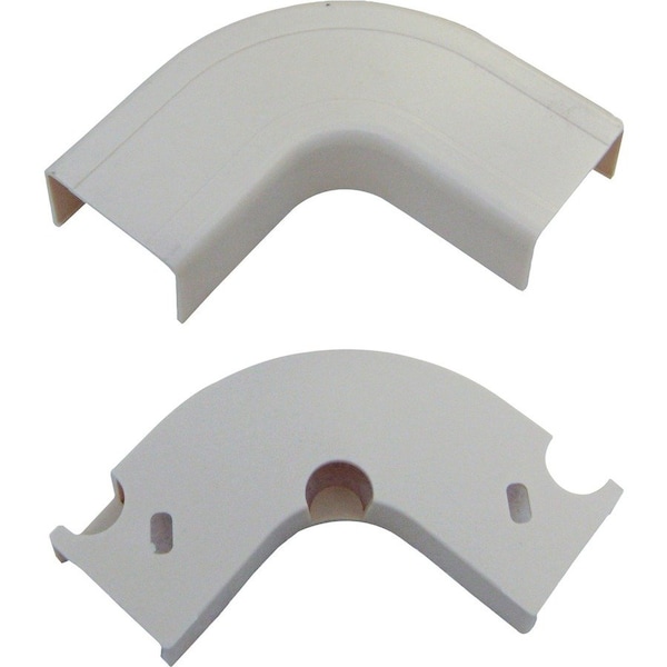 Cable Wholesale 90 Deg Flat Elbow Raceway, FWT Series, White 31R1-001WH - main