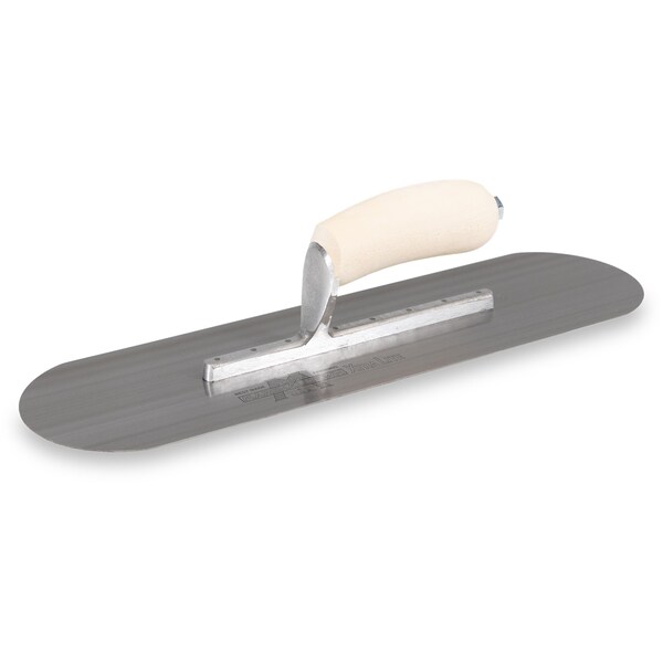 Marshalltown Pool Trowel, Carbon Steel, Concrete Trowel, 16 x 4 1/2 inch Trowel, 8 Rivets SP16 - main