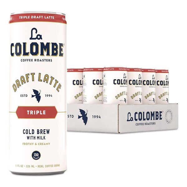 La Colombe Draft Latte Cold Brew, Triple Shot Espresso Latte, 11 oz Can, 12PK LCT00501 - main