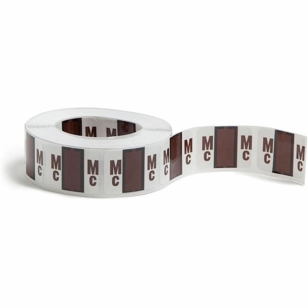 Smead Smead, A-Z COLOR-CODED END TAB FILING LABELS, MC, 1 X 1.25, WHITE, 500/ROLL 67097 - main