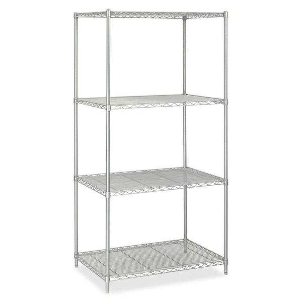 Safco Wire Shelving, 24"D x 36"W, Gray, Material: Steel 5288GR - main