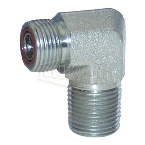 Dixon Hydraulic Elbow, 1-7/16-12 x 1-11-1/2 Nominal, Male Flat Face x MNPT, Steel, Domestic FS2501-16-16 - main