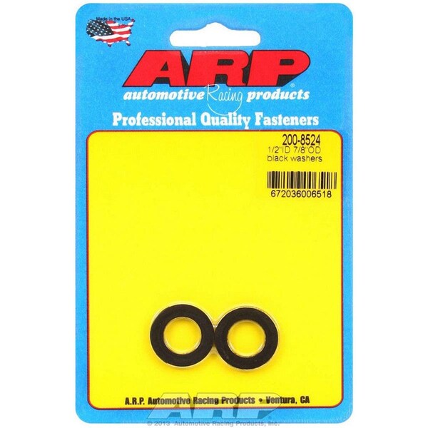 Arp 200-8524 Black Washers - 0.5 in. ID x 0.88 in. OD, 2PK ARP200-8524 - main