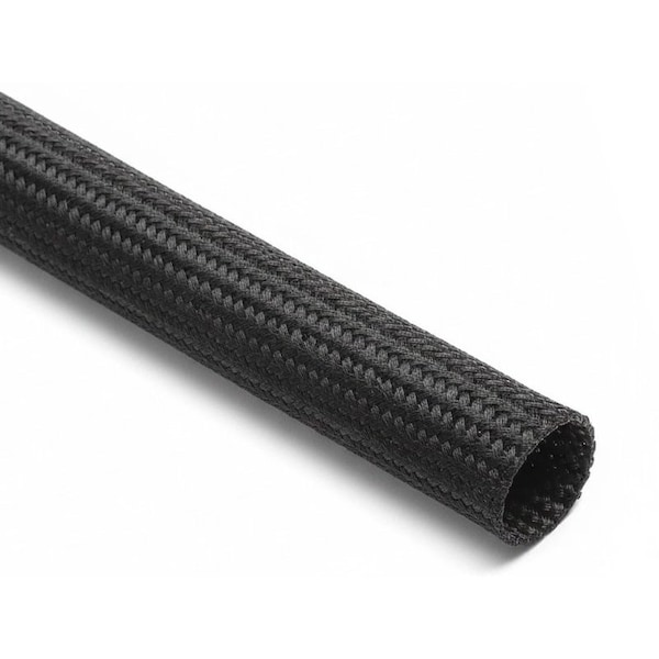 Kable Kontrol Heat Resistant Braided Fiberglass Wire Sleeve - 7/8in ID - 164FT - Black HTBS-A-087-BK-164 - main