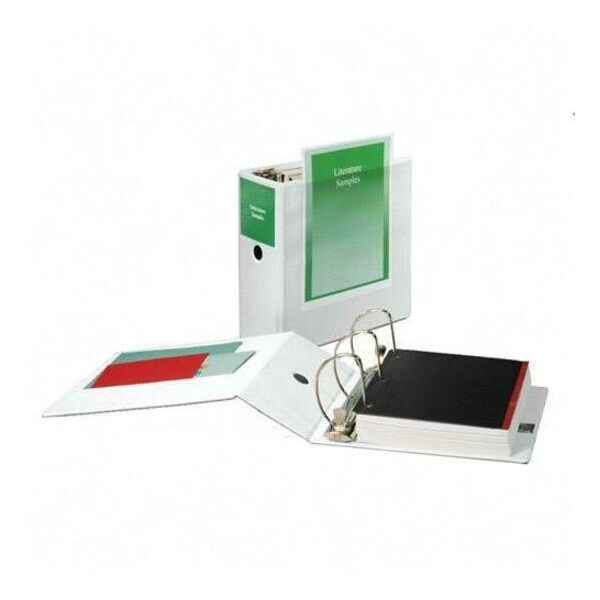 Cardinal Brands Cardinal, PERFORMER CLEARVUE SLANT-D RING BINDER, 3 RINGS, 5in CAPACITY, 11 X 8.5, WHITE 17950 - main