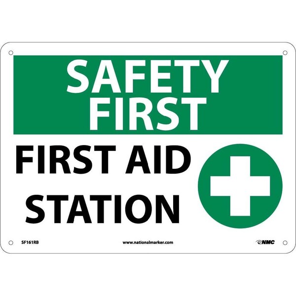 Nmc Safety First Aid Station Sign, SF161RB SF161RB - main