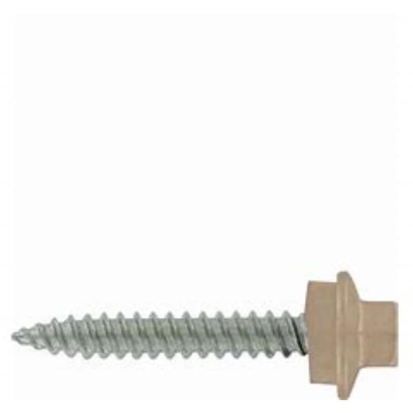 Tinkertools 1 lbs No. 9 Size x 1.5 in. Pro-Twist Hex Head Screw with Washer, Tan, 91PK TI2740957 - main