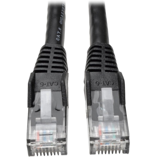 Eaton Tripp Lite Series Cat6 Gigabit Snagless Molded UTP Ethernet Cable RJ45 M/M, PoE, Black, 75 N201-075-BK - main