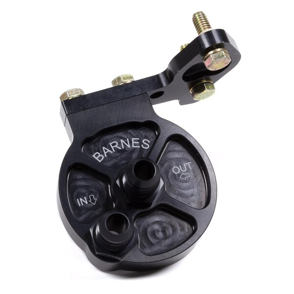 Barnes 8930-10 Billet Oil Filter Mount Front Mount -10 Fittings BAR8930-10 - main