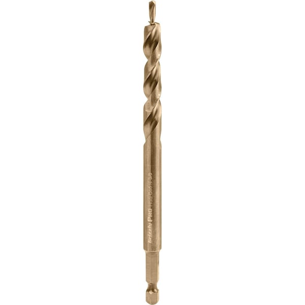 Grizzly Pro M35 HSS Cobalt Quick-Release Hex Shank 90 Degree Step Drill T33689 - main