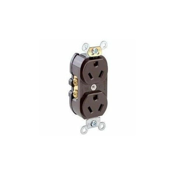 Leviton Commercial Grade Duplex Receptacle, 15 Amp, 277 Volt 5585 - main