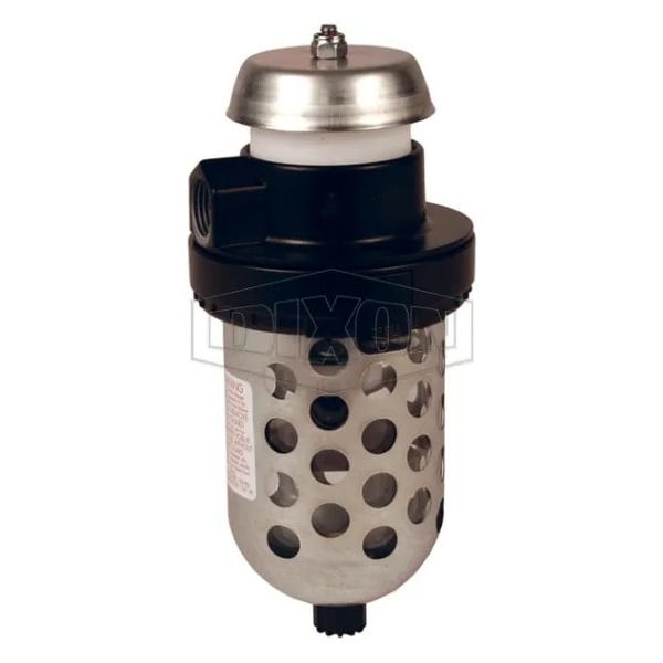Dixon Wilkerson by Exhaust Muffler with Guard, 1/2 in Port, 150 psig, 32 to 125DegF F23-04M - main