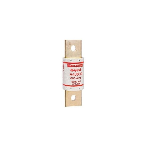 Ferraz Shawmut 2.5in x 8in, 600 VAC/300 VDC, 600 A, 200 kA AC/100 kA DC Interrupt, GMG Body, Brass Alloy Blade A4J600 - main