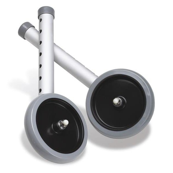 Medline 5in Wheel Footpiece Set for Walker, 3PK G07722G - main
