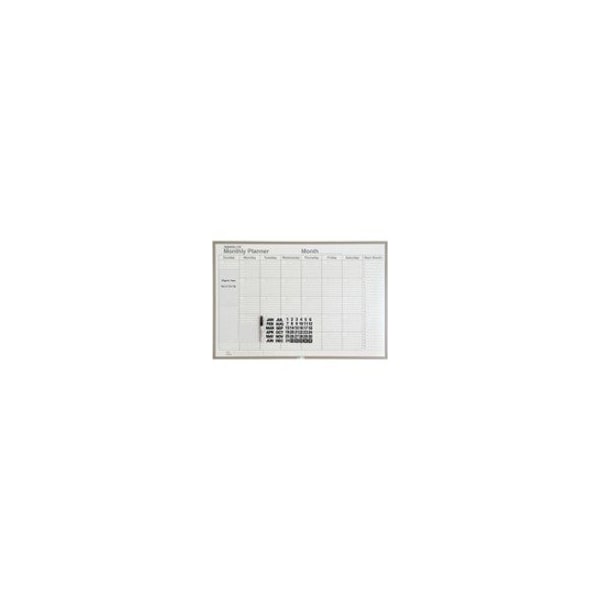 Magna Visual 36"x48" Monthly Planning Dry Erase Board Kit ML-341 - main