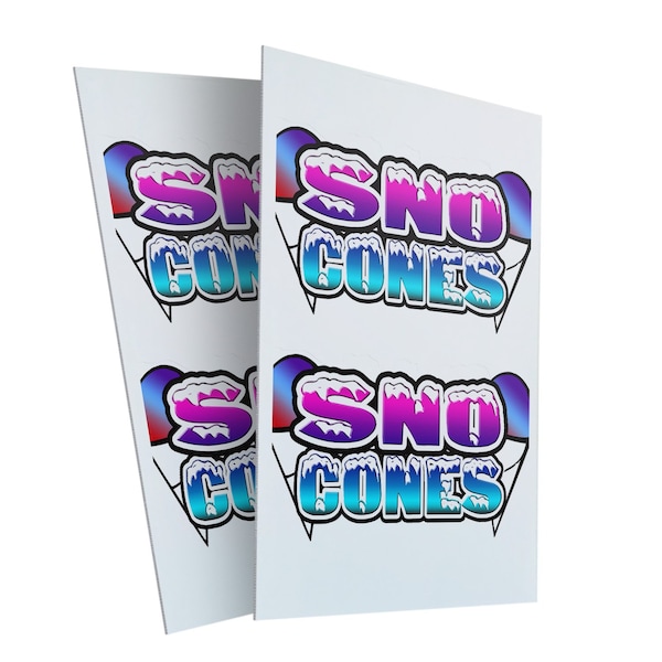 Signmission Sno Cones, Plastic Signs Only 24 Inch x 36 Inch, Corrugated Plastic, 2PK CSB-2436-2PACK-Sno Cones - main
