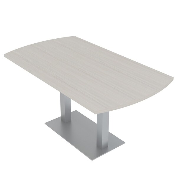 Skutchi Designs Arc Rectangle Meeting Room Table, 36 in W, 72 in L, Ivory HAR-AREC-36X72-DOU-K458 - main