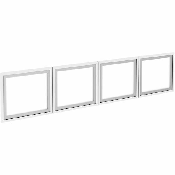 Lorell Wall-Mount Hutch Frosted Glass Door, Fits 72" Essentials Wall-Mount Hutch, PK4 LLR59713 - main