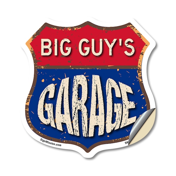 Signmission Big Guy's Garage, 12 Inch X 12 Inch, Vinyl Decal SHI-D-12-383-BIG GUY - main