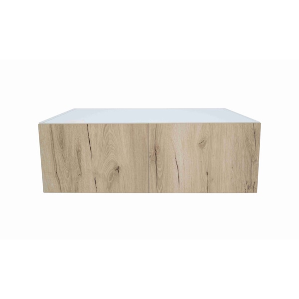 Cambridge Radiance 36in Wx24in Dx12in H Ready to Assemble Slab Wall Bridge Kitchen Cabinet in Light Oak SA-W361224-LO-KIT - main