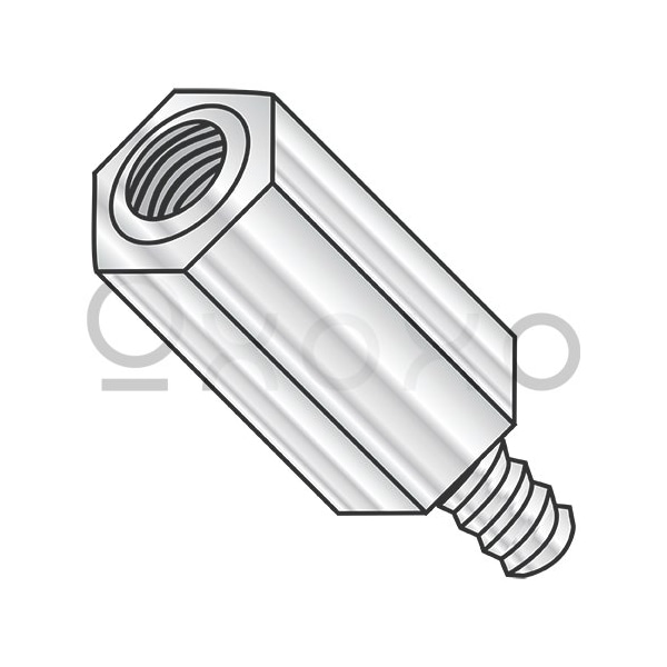 Oxoxo 8-32X5/16 Five Sixteenths Hex Male Female Standoff Aluminum, 1000PK 340986 - main