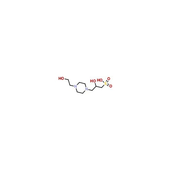 Ak Scientific 4-(2-Hydroxyethyl)piperazine-1-(2-hydroxypropane-3-sulfonic Acid) Hydrate [Good's buffer component F991-1g - main