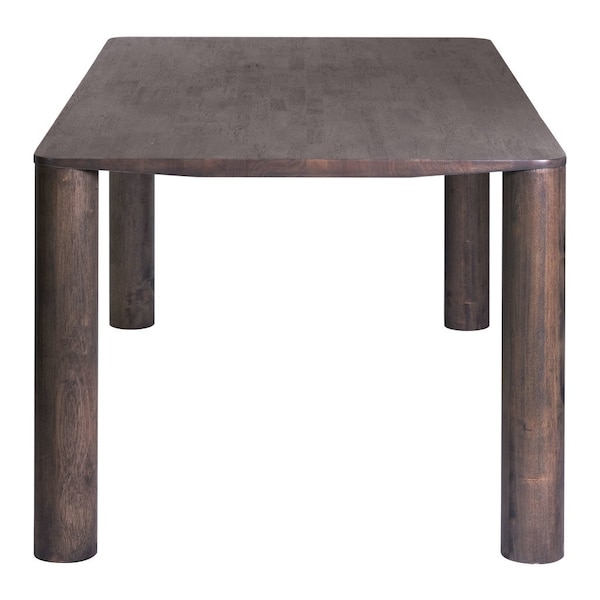 Homeroots 79" Espresso Solid Wood Dining Table 572226 - main