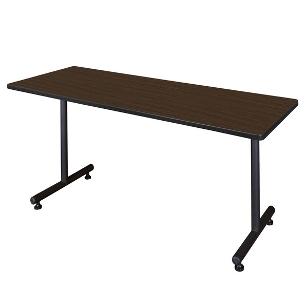 Regency Kobe T-Base Training Seminar Table, 60 in W, 30 in L, Neo Walnut MKTRCT6030NW - main