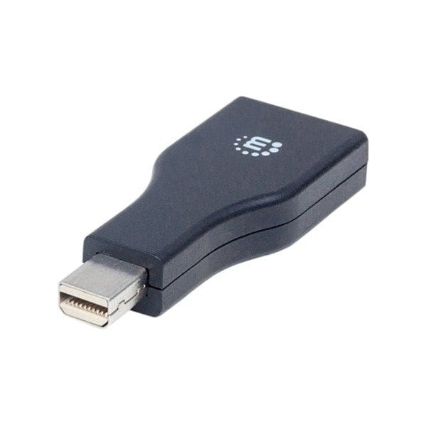 Manhattan - Strategic MINI DISPLAYPORT MALE TO DISPLAYPORT FEMALE, ADAPTER, BLACK 354141 - main