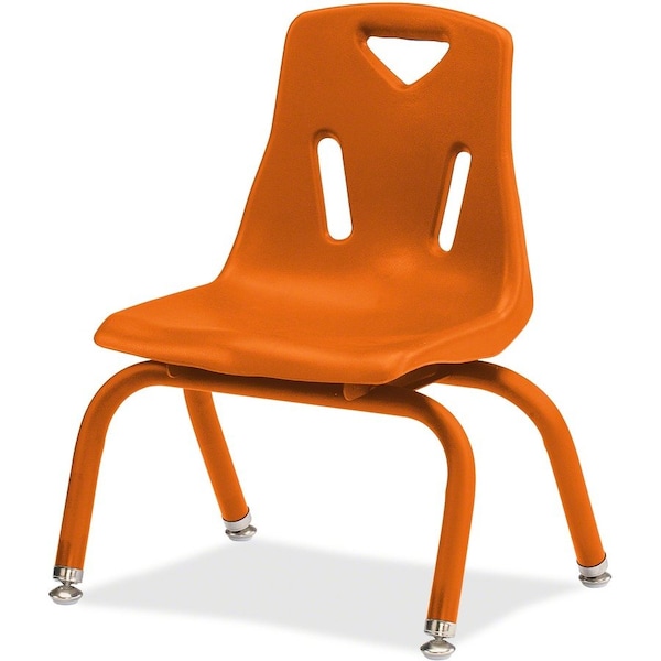 Jonti-Craft Berries Stacking Chair with Powder-Coated Legs, 10 in. Ht, Orange 8120JC1114 - main