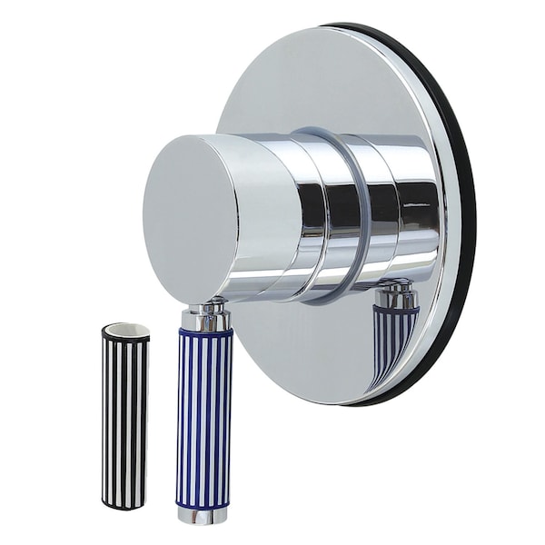 Kingston Brass Single-Handle Six-Way Diverter Valve with Round Trim Kit, Polished Chrome KS4031KPS - main