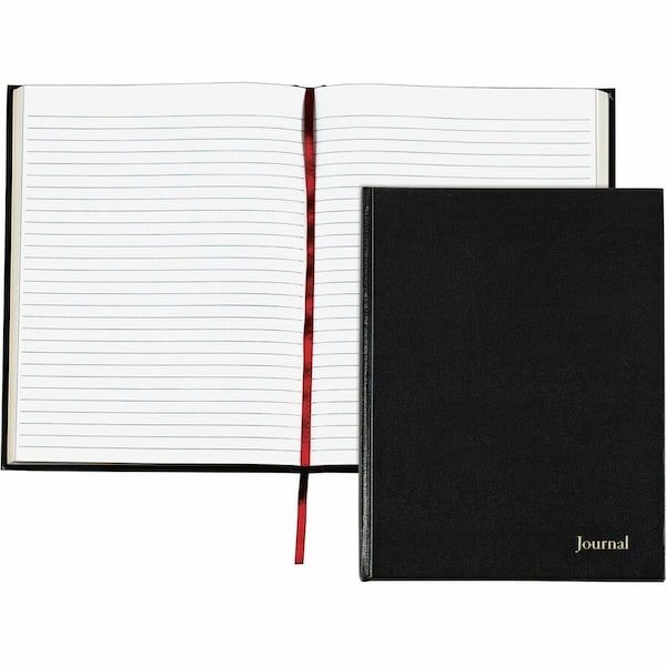 Tops Business Forms Tops Executive Journal, Legal Ruled, 8-1/2" x 11", Black Cover, 160 Pages/Pad J25811 - main