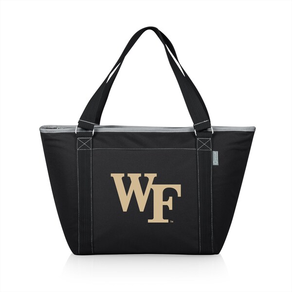Picnic Time Family Of Brands NCAA Wake Forest Demon Deacons Topanga Tote Cooler Bag - Soft Cooler Bag - Picnic Cooler, Black 619-00-175-614-0 - main