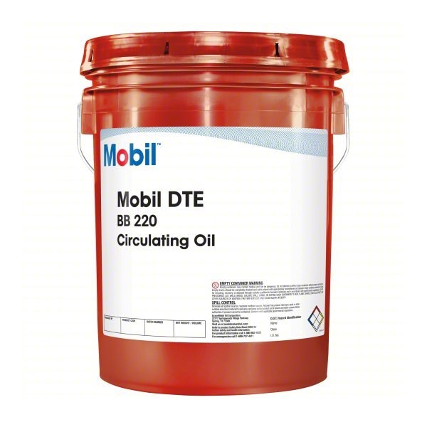 Mobil 5 gal Pail, Circulating Oil, 220 ISO Viscosity 100561 - main
