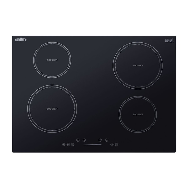 Summit 30in Wide 208-240V 4-Zone Induction Cooktop SINC4B301B - main