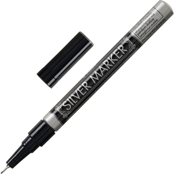Pilot Creative Permanent Marker, Extra Fine, 0.5mm, Silver Ink 41801 - main