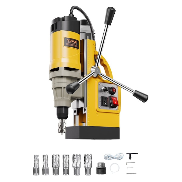 Vevor Magnetic Drill 1450W 2810 lbf Mag Drill Press 1.6 in Boring Diameter 11 Bits ZT-40H - main