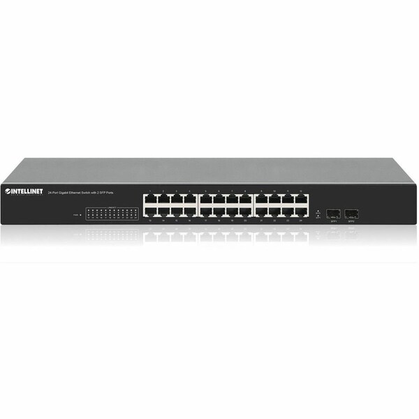Intellinet Network Solutions 24-PORT GIGABIT ETHERNET SWITCH WITH 2 SFP PORTS 561877 - main