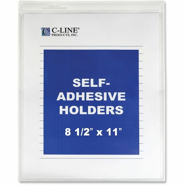 C-Line Products Self-Adhesive Shop Ticket Holder, 9 x 12, 50/BX 70912 - main
