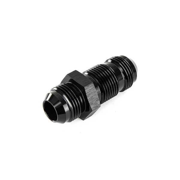 Hps Performance Straight -16 AN Male to Male Bulkhead Adapter, Aluminum, Black AN832-16 - main