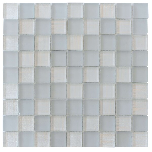 Apollo Tile Could Gray 11.3 in x 11.3 in Glass Glossy, Matte Floor and Wall Mosaic Tile 4.43 sqft/case, 5PK APLJP88311A - main
