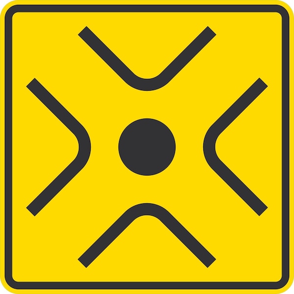 Lyle Circular Intersection Symbol, 24x24, Diamond Grade, Yellow G-12492-DG_24x24 - main