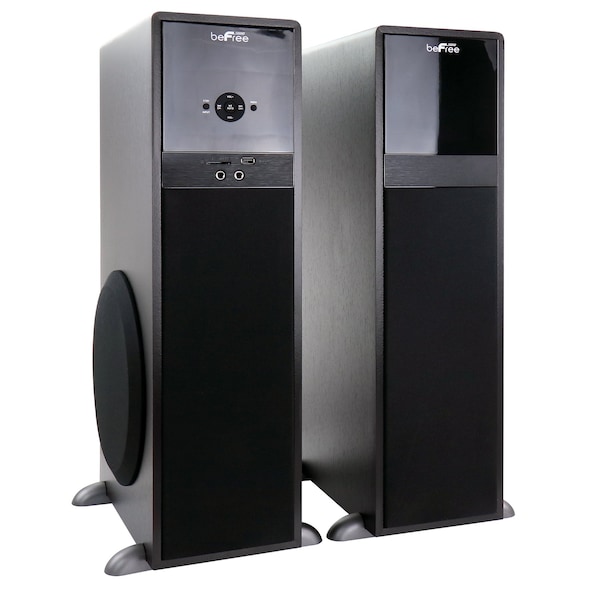 Befree Sound 2.1 Channel 80 Watt Bluetooth Tower Speakers with Remote and Microphone BFS-750 - main