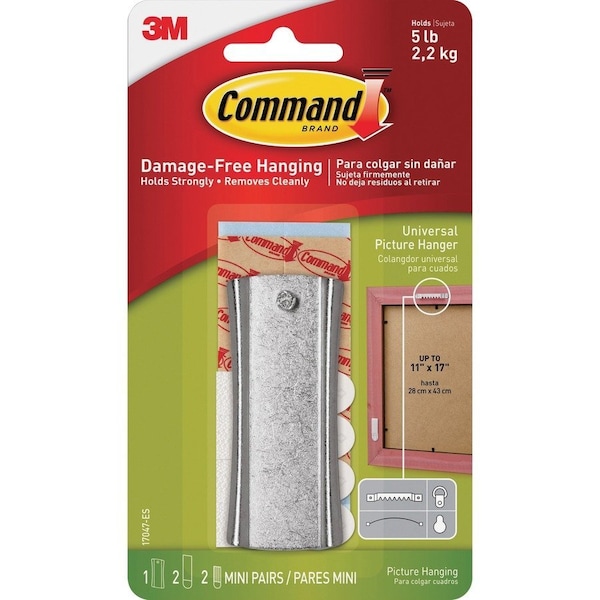 Command 3M Command Silver Assorted Picture Hanger 5 lb 1 pk 17047-ES - main